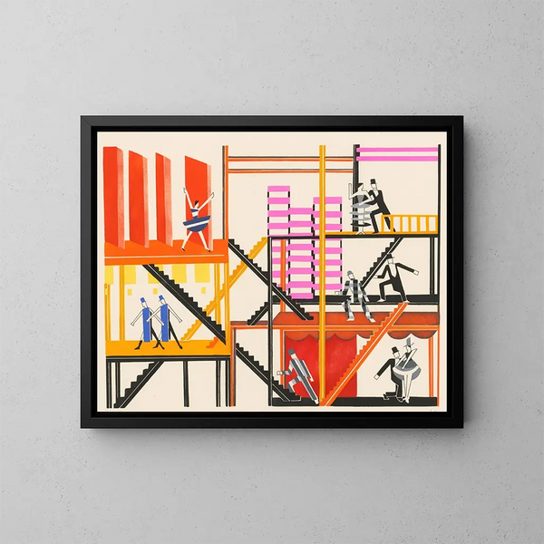 Maquettes de théâtre 4 - Alexandra Exter — gerahmtes Bild an der Wand