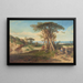 Eine Studie für Landschaft - Alexandre-Gabriel Decamps — gerahmtes Bild an der Wand