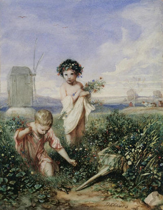 AlexandreGabriel Decamps - Children gathering Flowers.webp