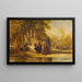 Figuren orientalischer Szenen ruhen - Alexandre-Gabriel Decamps — gerahmtes Bild an der Wand