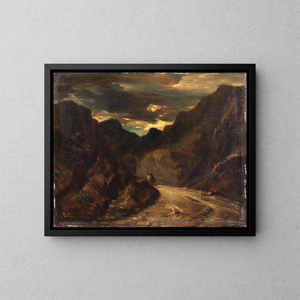 Passant auf der anderen Seite - Alexandre-Gabriel Decamps — gerahmtes Bild an der Wand