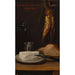 Stillleben mit Hering, Brot und Käse - Alexandre-Gabriel Decamps — gerahmtes Bild an der Wand