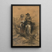Die Begegnung - Alexandre-Gabriel Decamps — gerahmtes Bild an der Wand