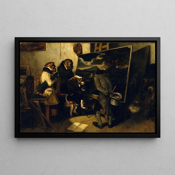 Die Experten - Alexandre-Gabriel Decamps — gerahmtes Bild an der Wand