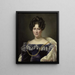Johanna Henriette Engelen 1789-1878 zweite Ehefrau von Daniel Francis Schas - Alexandre-Jean Dubois-Drahonet — gerahmtes Bild an der Wand