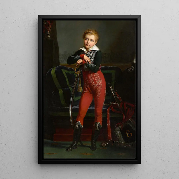 Portrait d'Achille Deban de Laborde - Alexandre-Jean Dubois-Drahonet — gerahmtes Bild an der Wand