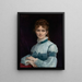 Portrait von Mademoiselle Fanny Clapp - Alexandre Cabanel — gerahmtes Bild an der Wand