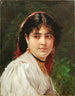Portrait einer jungen italienischen Frau - Alexandre Cabanel — Ansicht des Kunstwerks