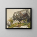 Landschaft mit Felsen - Alexandre Cabanel — gerahmtes Bild an der Wand