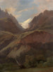 Ansicht auf das Wetterhorn und den Reichenbach von Meiringen - Alexandre Calame — Ansicht des Kunstwerks