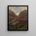 Ansicht auf das Wetterhorn und den Reichenbach von Meiringen - Alexandre Calame — gerahmtes Bild an der Wand