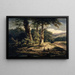 Landschaft mit Bäumen - Alexandre Calame — gerahmtes Bild an der Wand
