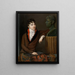 Selbstporträt - Alexandre Delatour — gerahmtes Bild an der Wand