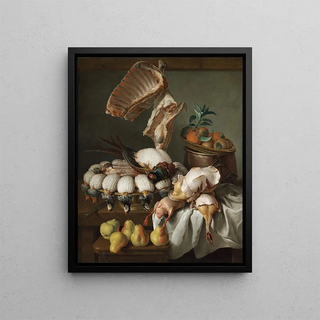 Alexandre Franois Desportes - Still Life with Dressed GameMeat and Fruit.webp