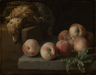 Alexandre Franois Desportes - Still life with peaches and partridge.webp