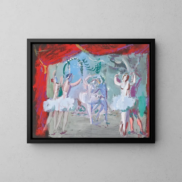 Balletttänzerinnen - Alexandre Iacovleff — gerahmtes Bild an der Wand