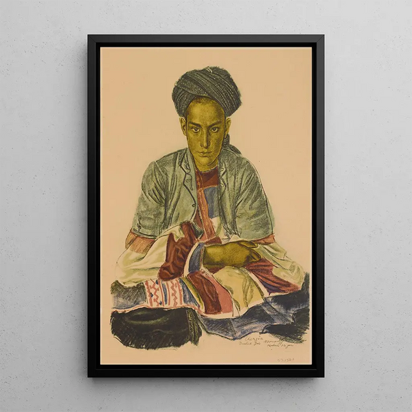 Cherzea Fils d'un Chef Nomade - Alexandre Iacovleff — gerahmtes Bild an der Wand