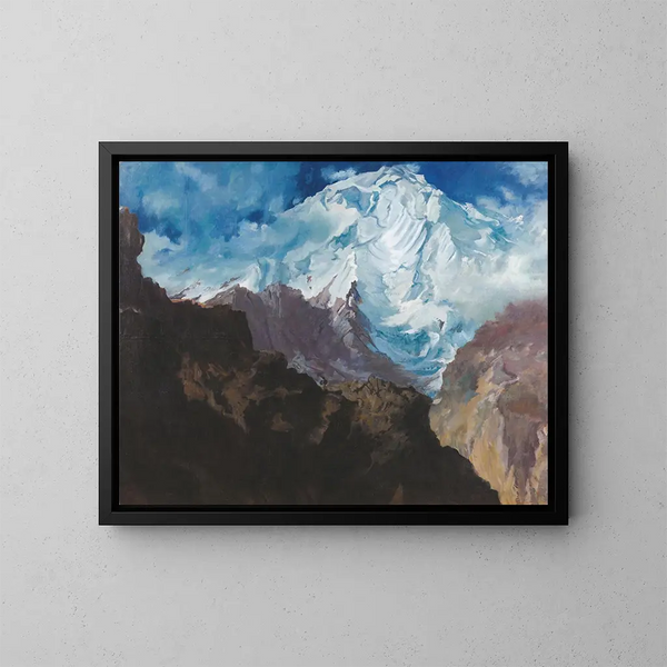 Mont Rakaposhi - Alexandre Iacovleff — gerahmtes Bild an der Wand