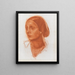 Portrait von Anna Pavlova - Alexandre Iacovleff — gerahmtes Bild an der Wand