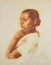Portrait von Irène Andreeva - Alexandre Iacovleff — Ansicht des Kunstwerks