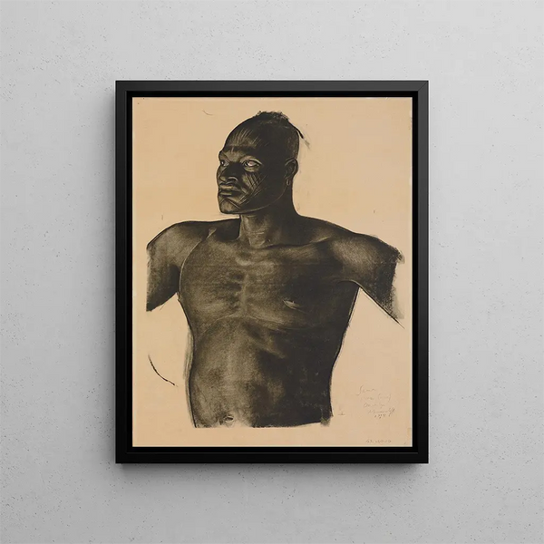 Sara Le Pisteur Bahr Ouandja - Alexandre Iacovleff — gerahmtes Bild an der Wand