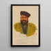 Sir Mohamed Nazim Khan Mir de Hounza Baltit - Alexandre Iacovleff — gerahmtes Bild an der Wand