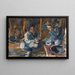 L'intérieur d'une tente kirghize - Alexandre Iacovleff — gerahmtes Bild an der Wand