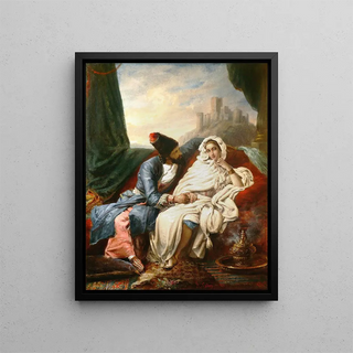 Alexandre Marie Colin - La Belle Orientale Et Le Cosaque.webp