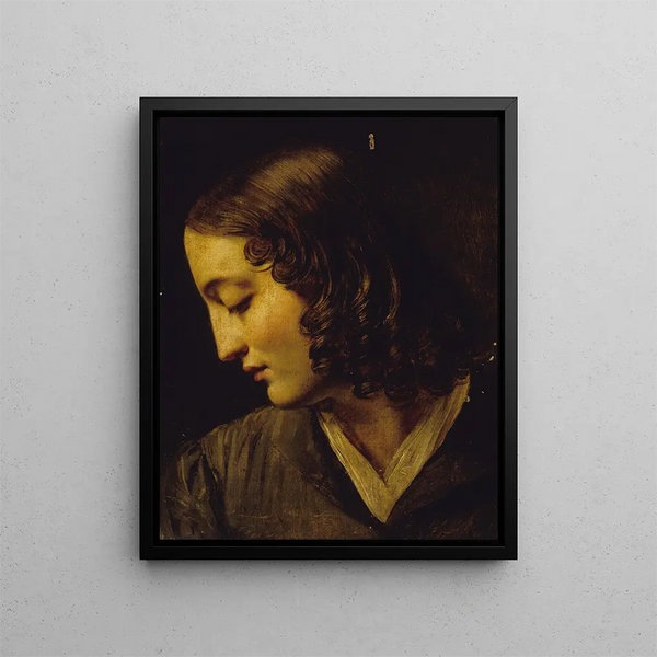 Madame Colin de profil - Alexandre Marie Colin — gerahmtes Bild an der Wand