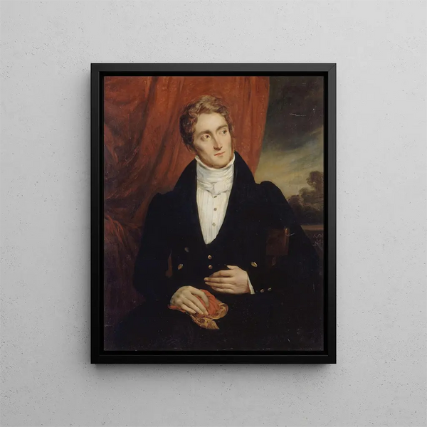 Portrait von Jean-Georges Farcy 1800-1830 Schriftsteller - Alexandre Marie Colin — gerahmtes Bild an der Wand