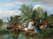 Ein Picknick am Flussufer - Alexandre René Véron — Ansicht des Kunstwerks