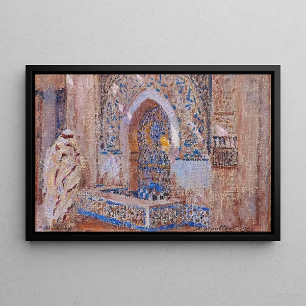 Fontaine Meknès - Alexandre Roubtzoff — gerahmtes Bild an der Wand