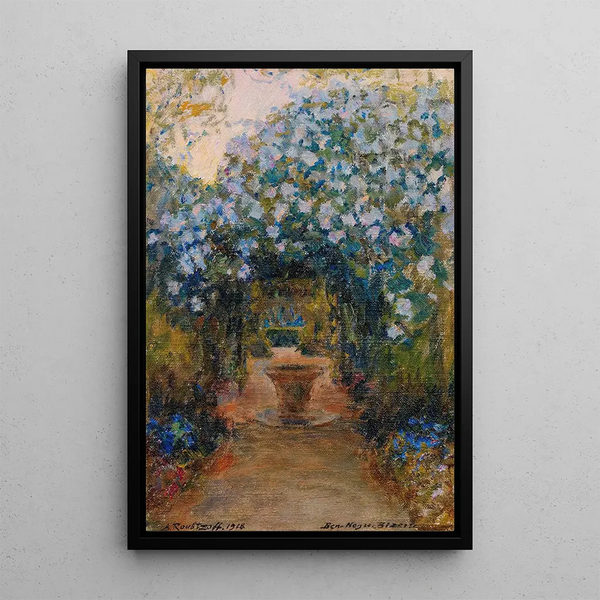 Sentier dans le parc Ben Negro - Alexandre Roubtzoff — gerahmtes Bild an der Wand