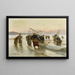 Fischerei mit Garnelen in der Normandie - Alexei Danilovich Kivshenko — gerahmtes Bild an der Wand