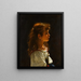 Junge Frau im Profil - Alexei Harlamoff — gerahmtes Bild an der Wand