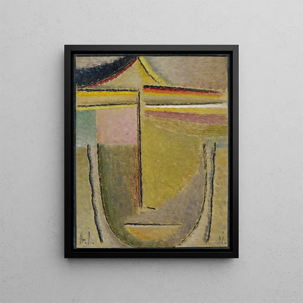 Résumé Head Apollo - Alexej von Jawlensky — gerahmtes Bild an der Wand