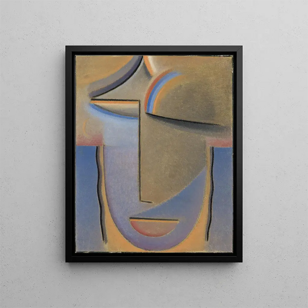 Abendkopf Abstrakt - Alexej von Jawlensky — gerahmtes Bild an der Wand