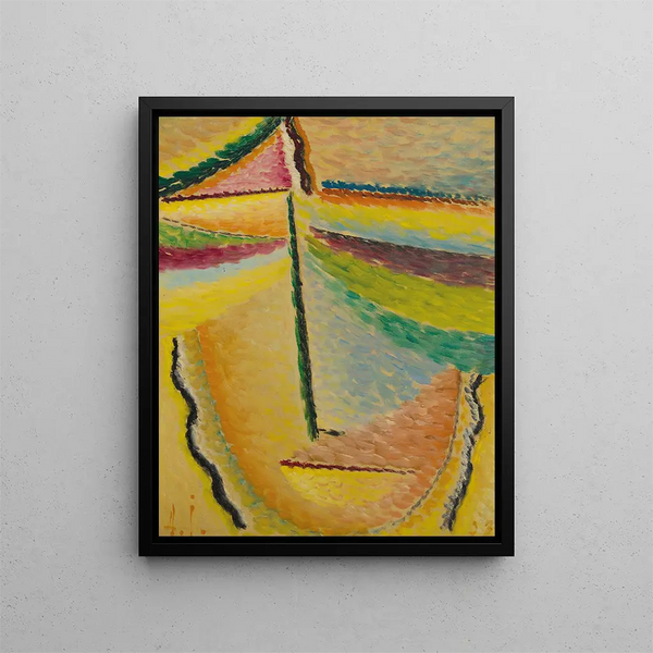 Zusammenfassung Kopf L'Ange Gardien - Alexej von Jawlensky — gerahmtes Bild an der Wand