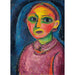Buste einer Frau in rotem Kleid - Alexej von Jawlensky — Ansicht des Kunstwerks