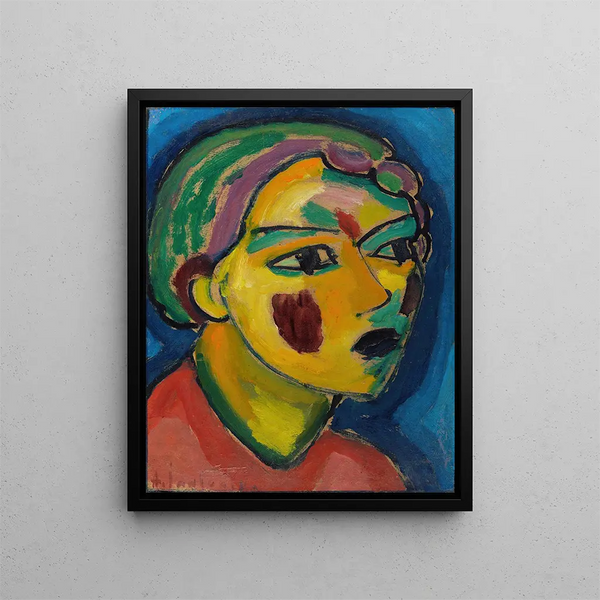 Poet Kopf Mystisch - Alexej von Jawlensky — gerahmtes Bild an der Wand