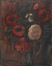 Großes Stillleben mit grüner Krug und Pfingstrosenstrauß aus dunklen Rosen - Alexej von Jawlensky — Ansicht des Kunstwerks