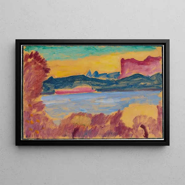 Landschaft Lac Léman - Alexej von Jawlensky — gerahmtes Bild an der Wand