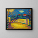Landschaft mit Brücke - Alexej von Jawlensky — gerahmtes Bild an der Wand
