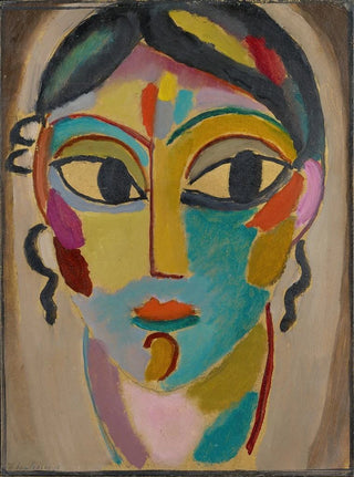 Alexej von Jawlensky - Mystical Head Head Of A Girl Frontal.webp
