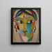 Mystische Kopf - Frontalansicht eines Mädchens - Alexej von Jawlensky — gerahmtes Bild an der Wand