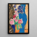 Reproduktion des Gemäldes Stillleben mit Blume Stillleben mit Vase und Halbprofil-Figur - Alexej von Jawlensky