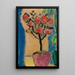 Naturmorte kleines Bouquet aus Rosen - Alexej von Jawlensky — gerahmtes Bild an der Wand