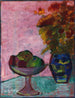 Stillleben mit Obstschale und Blumenvasen - Alexej von Jawlensky — Ansicht des Kunstwerks