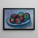 Teller mit Äpfeln Stillleben - Alexej von Jawlensky — gerahmtes Bild an der Wand
