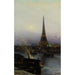 La tour Eiffel la nuit - Alexey Petrovich Bogolyubov — Ansicht des Kunstwerks